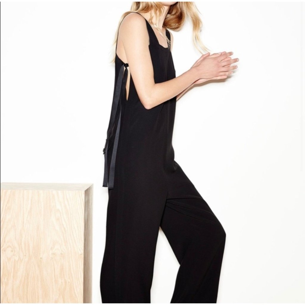 Women's Helmut Lang Black Apron Jumpsuit ( M )